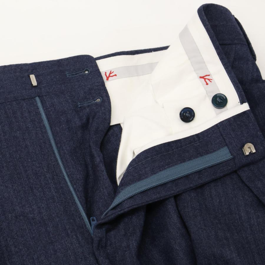 ISAIA イザイア 美品 PR41 04020 02153 シルク混 シャドウストライプ 