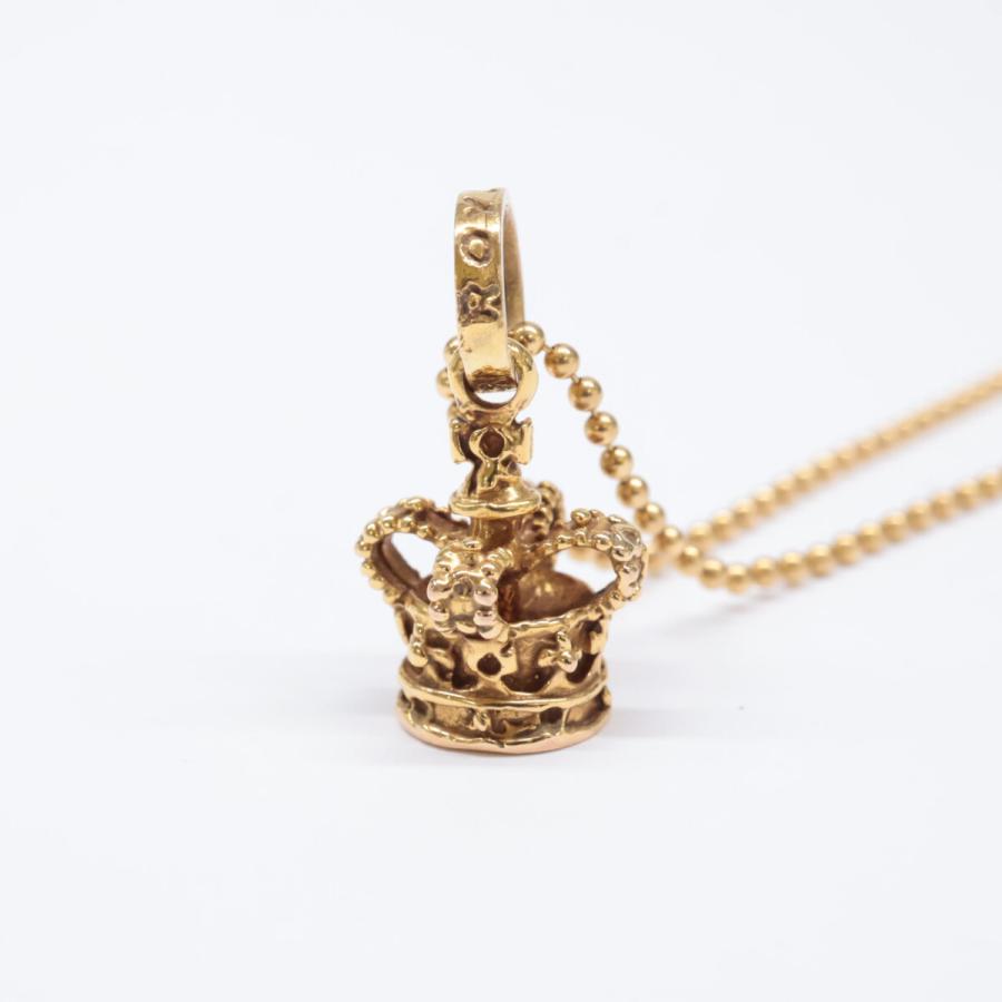 ROYAL ORDER ロイヤルオーダー 9K タイニークラウンチャーム＆K18