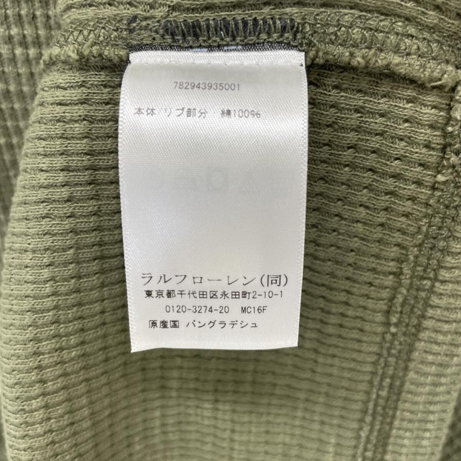 RRL ダブルアールエル サーマル ワッフル ヘンリーネックシャツ