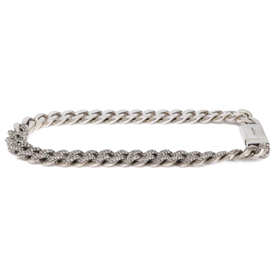 SAINT LAURENT PARIS サンローランパリ メタル/ラインストーン 喜平