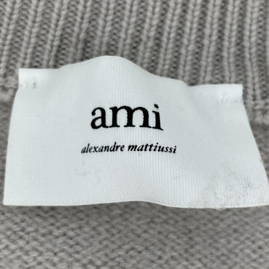 AMI PARIS アミパリス グレー メリノ ウール カーディガン M トップス