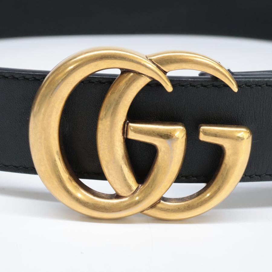 GUCCI グッチ ベルト114876 ブラック ゴールド GUCCI Interlocking belt 114876 GG black Sima leather mens | eBay