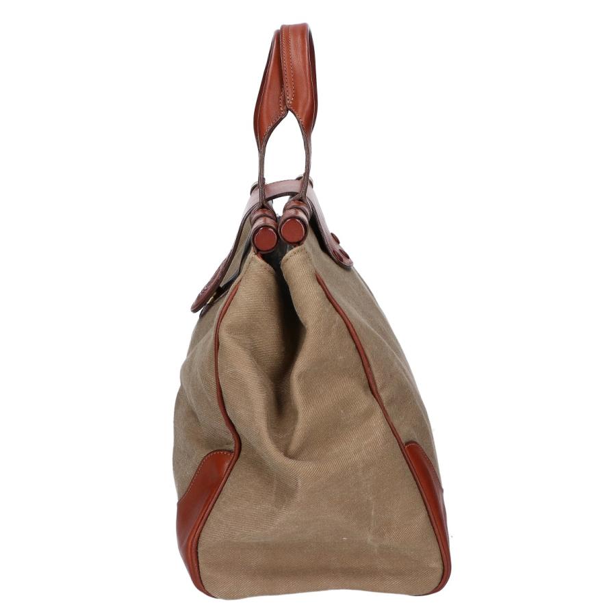 GHURKA グルカ No.220 キャンバス/レザー ボストンバッグ カーキ