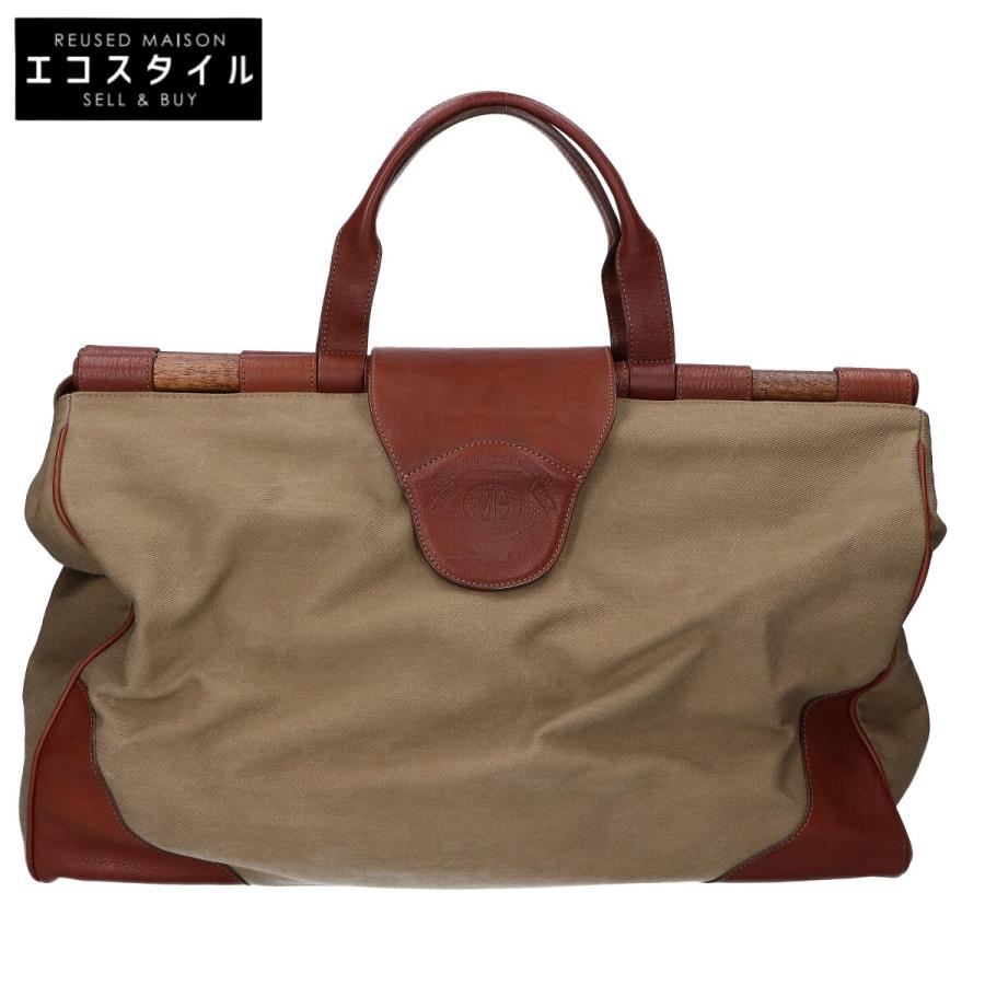 GHURKA グルカ No.221 CHARLOTTE III レザーxキャンバス ボストン