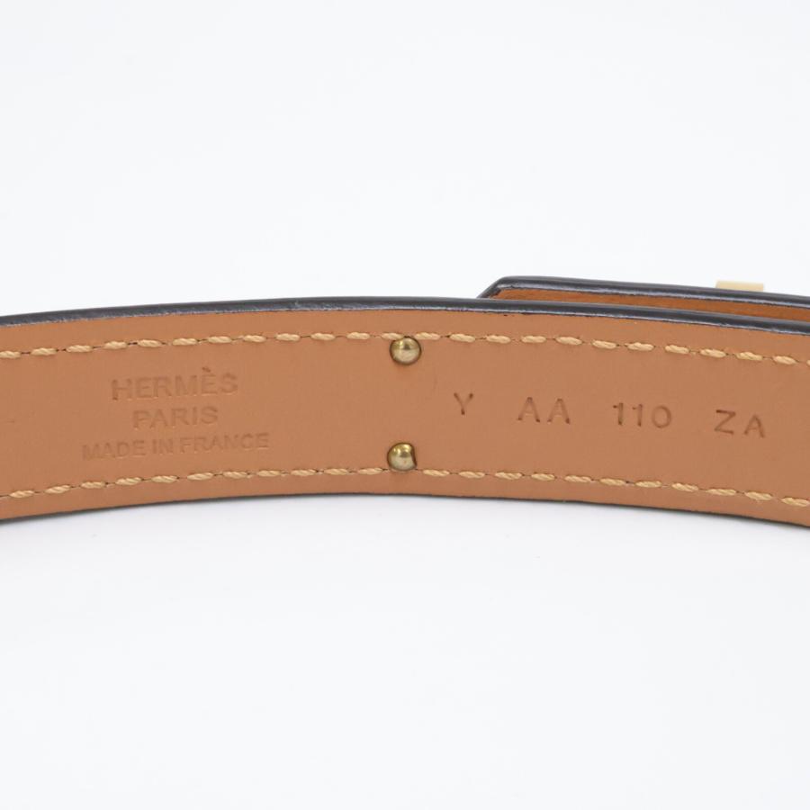 美品 HERMES エルメス Y刻印 ヴォーエプソン ケリーベルト18 ゴールド