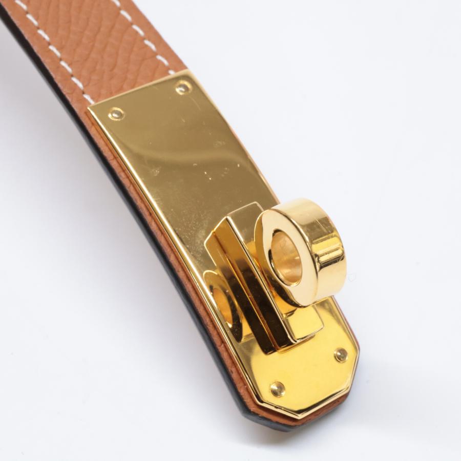 美品 HERMES エルメス Y刻印 ヴォーエプソン ケリーベルト18 ゴールド