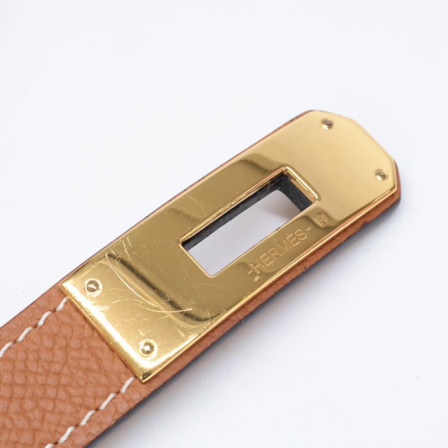 美品 HERMES エルメス Y刻印 ヴォーエプソン ケリーベルト18 ゴールド