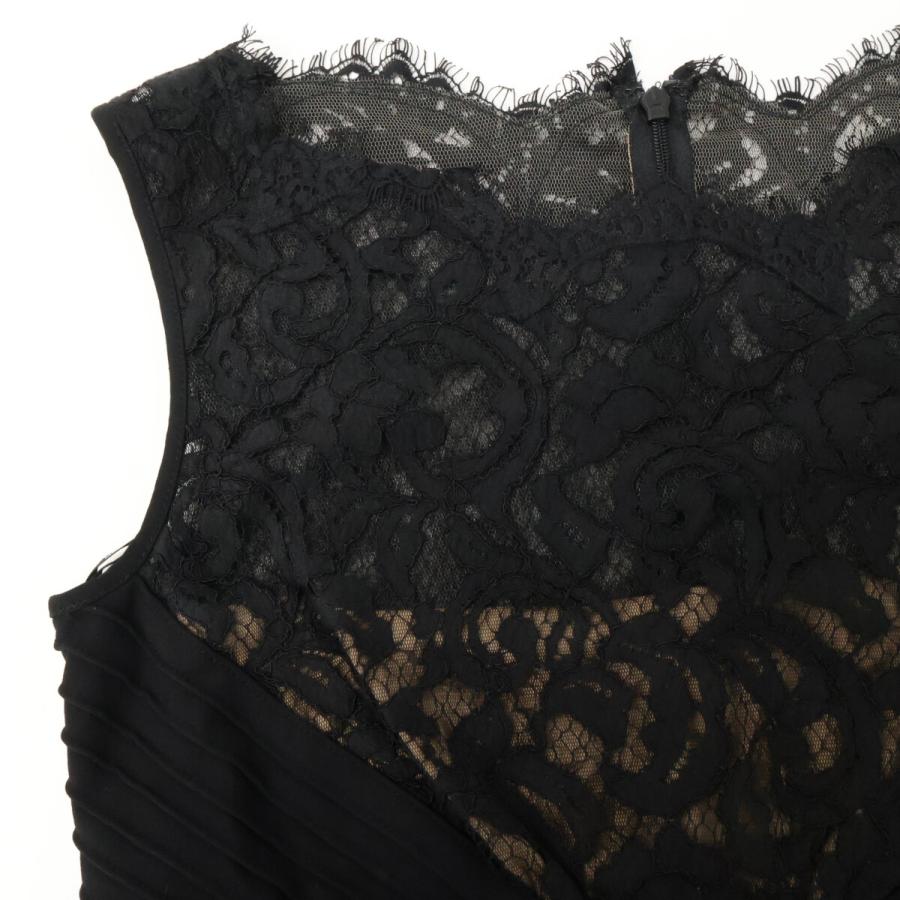 極美品✨タダシショージ　オケージョン　レースワンピース　ノースリーブ　ブラック黒 TADASHI SHOJI タダシショージ 6L1449M ブラック レース ドレス