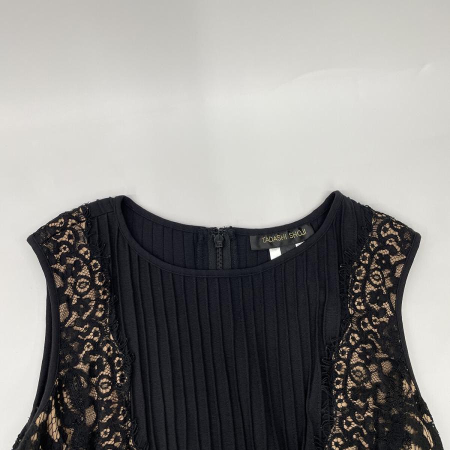 TADASHI SHOJI タダシショージ 6L1300M ブラック 刺繍 レース