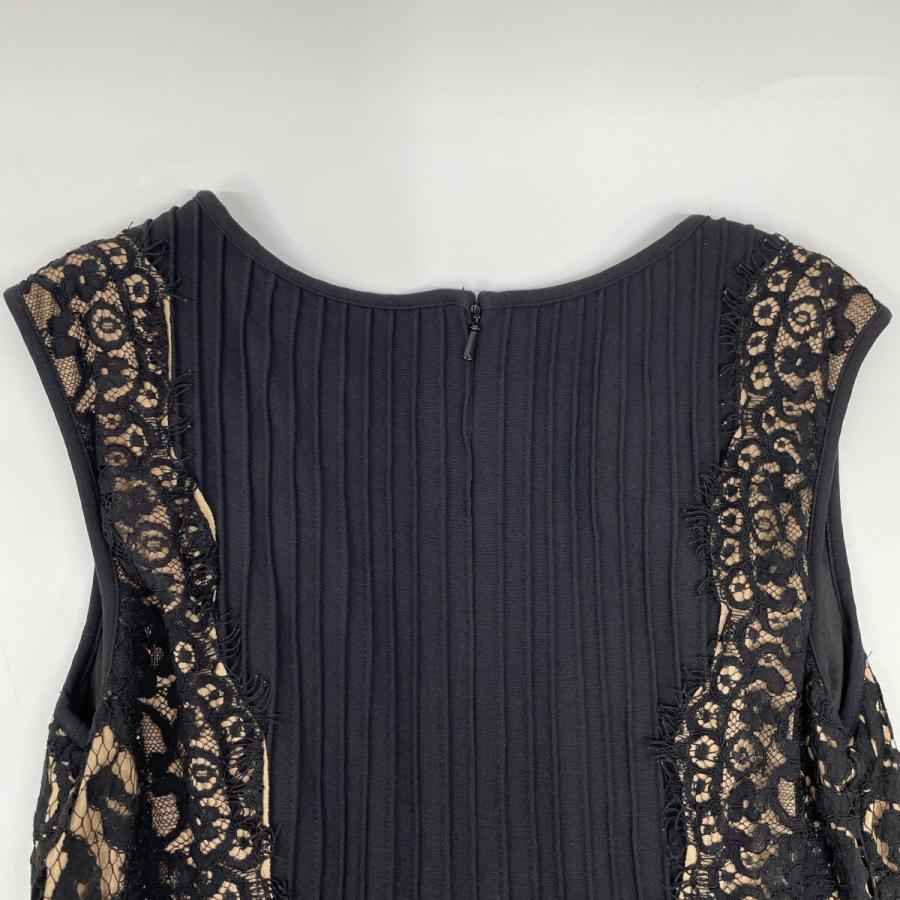 極美品✨タダシジョージ レース 花柄 ワンピース ドレス 黒 ベージュ サイズ4 TADASHI SHOJI タダシショージ 6L1300M ブラック 刺繍 レース