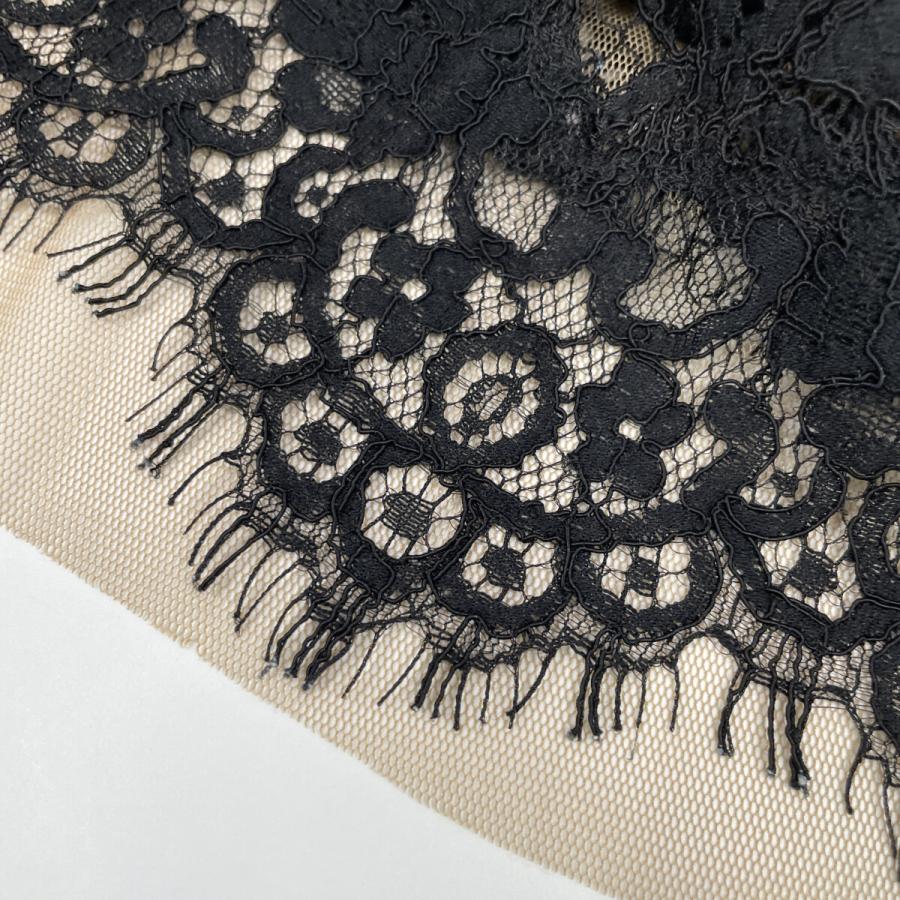 TADASHI SHOJI タダシショージ 6L1300M ブラック 刺繍 レース