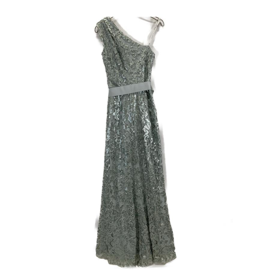 【美品】タダシショージ　スパンコール&ベルベットロングドレス　M相当　ワイン TADASHI SHOJI タダシショージ 3T216L スパンコール ワンショルダー