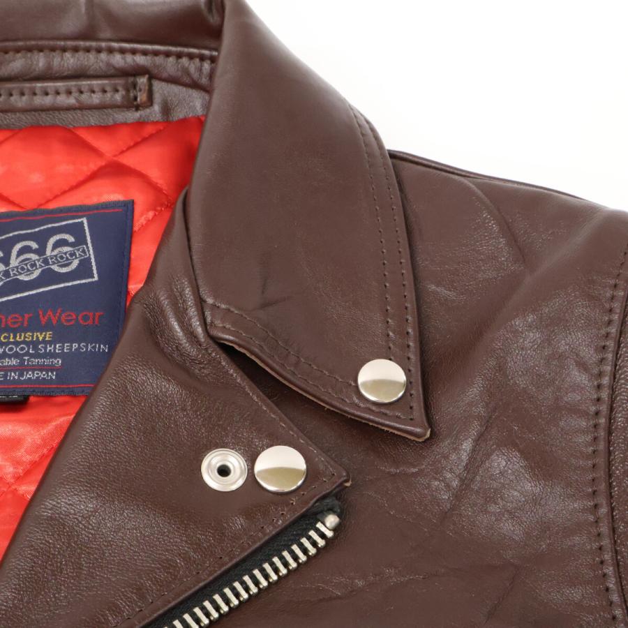 美品/ 666 666トリプルシックス LJM-1TF シープスキン サイドベルト