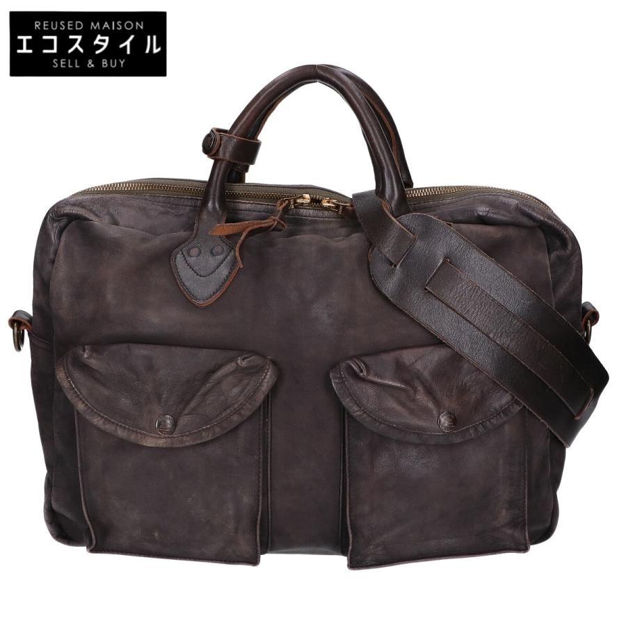 RRL ダブルアールエル ヴィンテージ加工 オールレザー 2WAY ビジネス