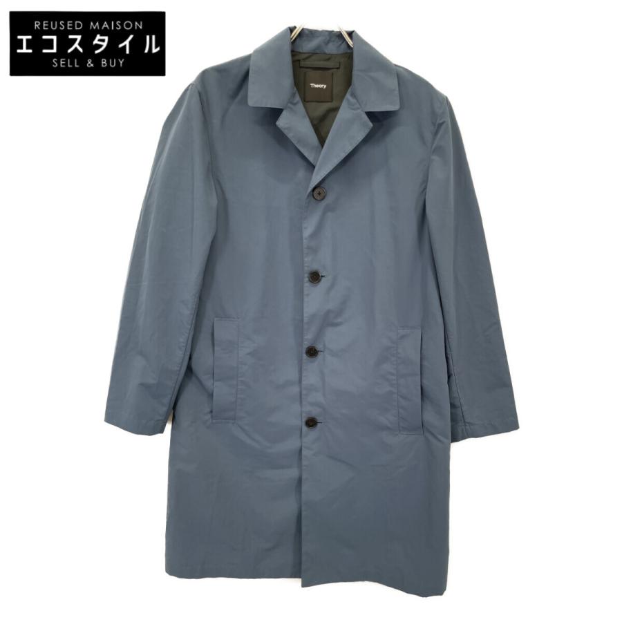 定価7万★theory セオリー メンズ パッカブル ステンカラーコート(M) theory（セオリー） ブルー 0109003 パッカブル ステンカラーコート