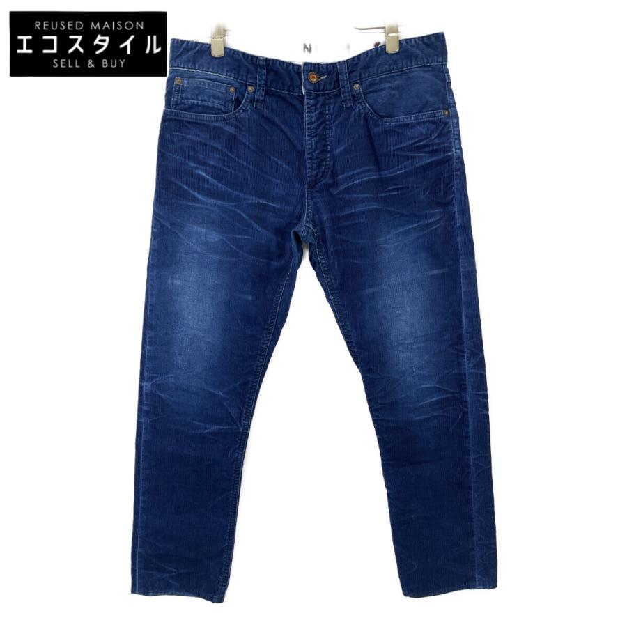 DENHAM デンハム ブルー RAZOR 日本製 ウォッシュ加工 コーデュロイ