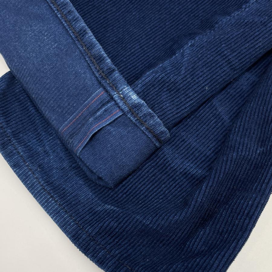 DENHAM デンハム ブルー RAZOR 日本製 ウォッシュ加工 コーデュロイ