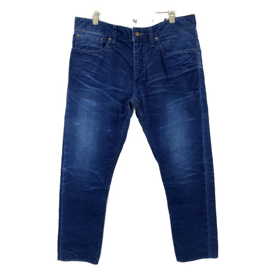 DENHAM デンハム ブルー RAZOR 日本製 ウォッシュ加工 コーデュロイ