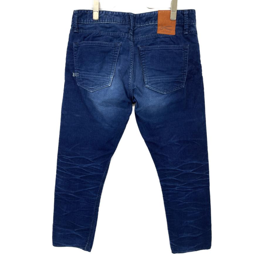 DENHAM デンハム ブルー RAZOR 日本製 ウォッシュ加工 コーデュロイ