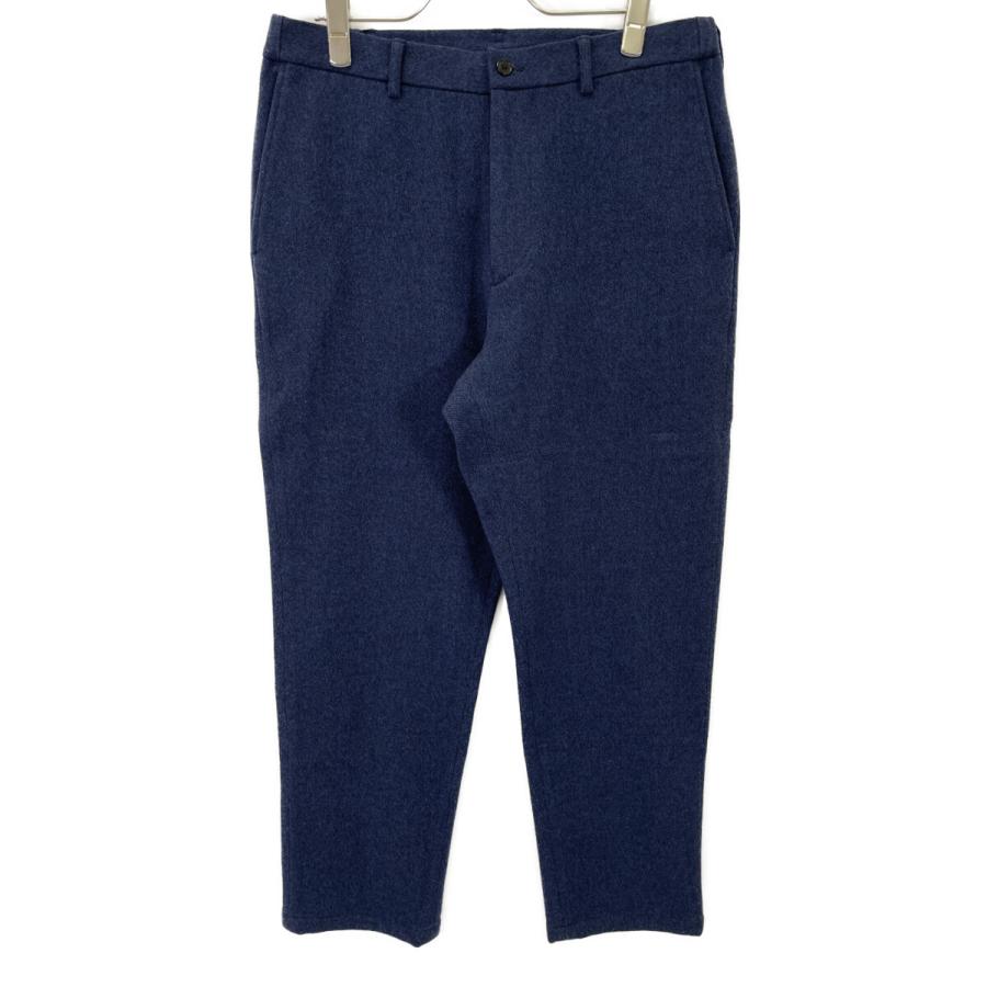 PAPAS パパス 【+】ネイビー D041CFP011 ウールフランネル パンツ