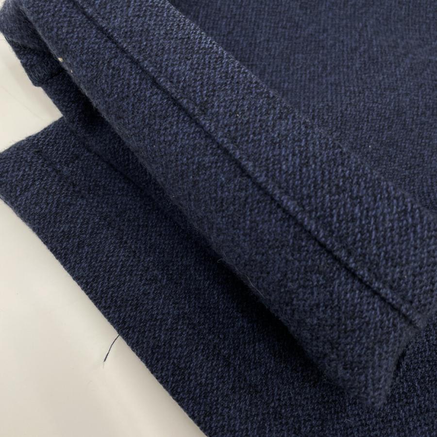 PAPAS パパス 【+】ネイビー D041CFP011 ウールフランネル パンツ