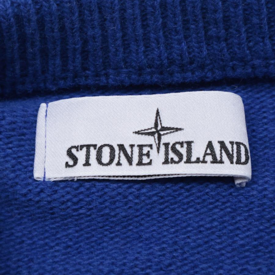 ストーンアイランド　くすみブルー　ニット　セーター　7915508A3 Lサイズ STONE ISLAND（ニット/セーター ・ ブルー・ネイビー/青色系）のフリマ