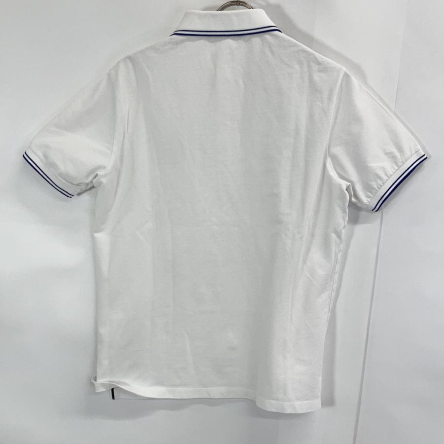 STONE ISLAND ストーンアイランド ホワイト ロゴパッチ 半袖ポロシャツ