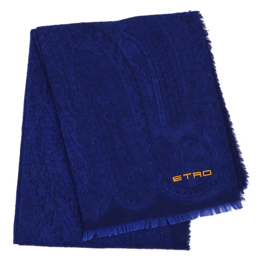 【美品】エトロ ストール シルク混 ユニセックス 美品】エトロ ストール シルク混 ユニセックス 美品】エトロ ストール