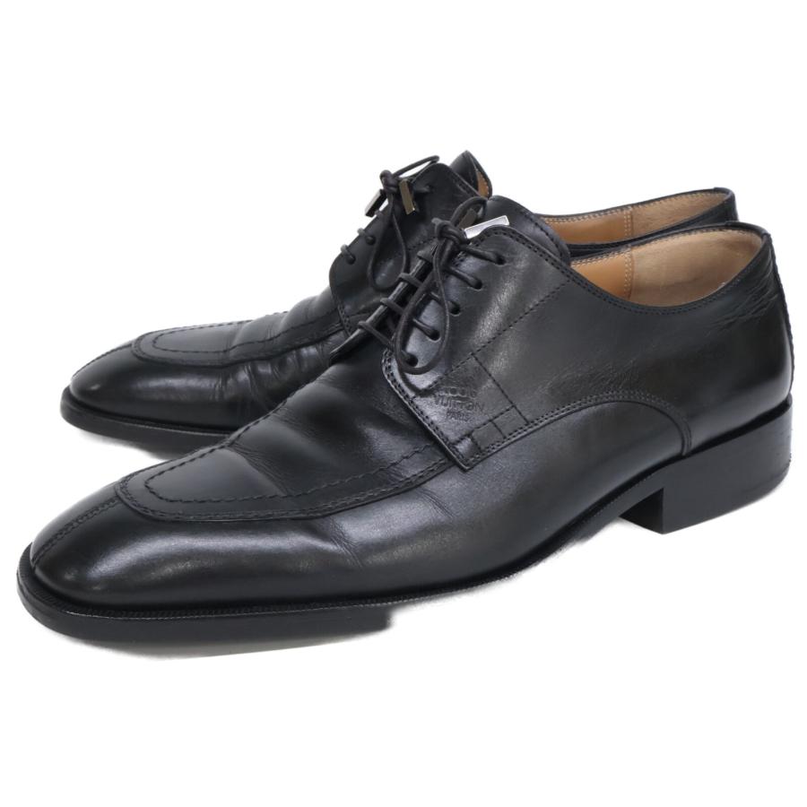 ルイヴィトン　革靴　7 LOUIS VUITTON ルイヴィトン ロゴ入り Uチップ ビジネス シューズ 7