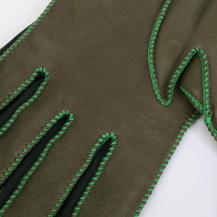 LOUIS VUITTON ルイヴィトン レザー グローブ M ダークブラウン メンズ