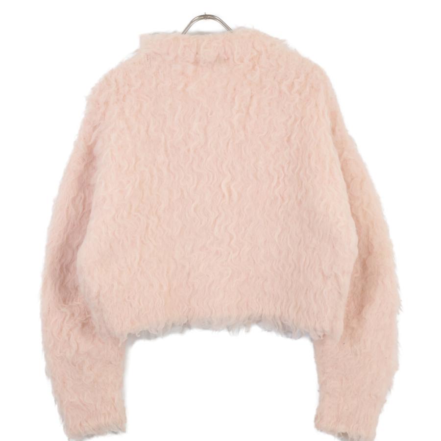 CLANE クラネ 24AW 17106-2102 ピンク シャギーニットカーディガン 2