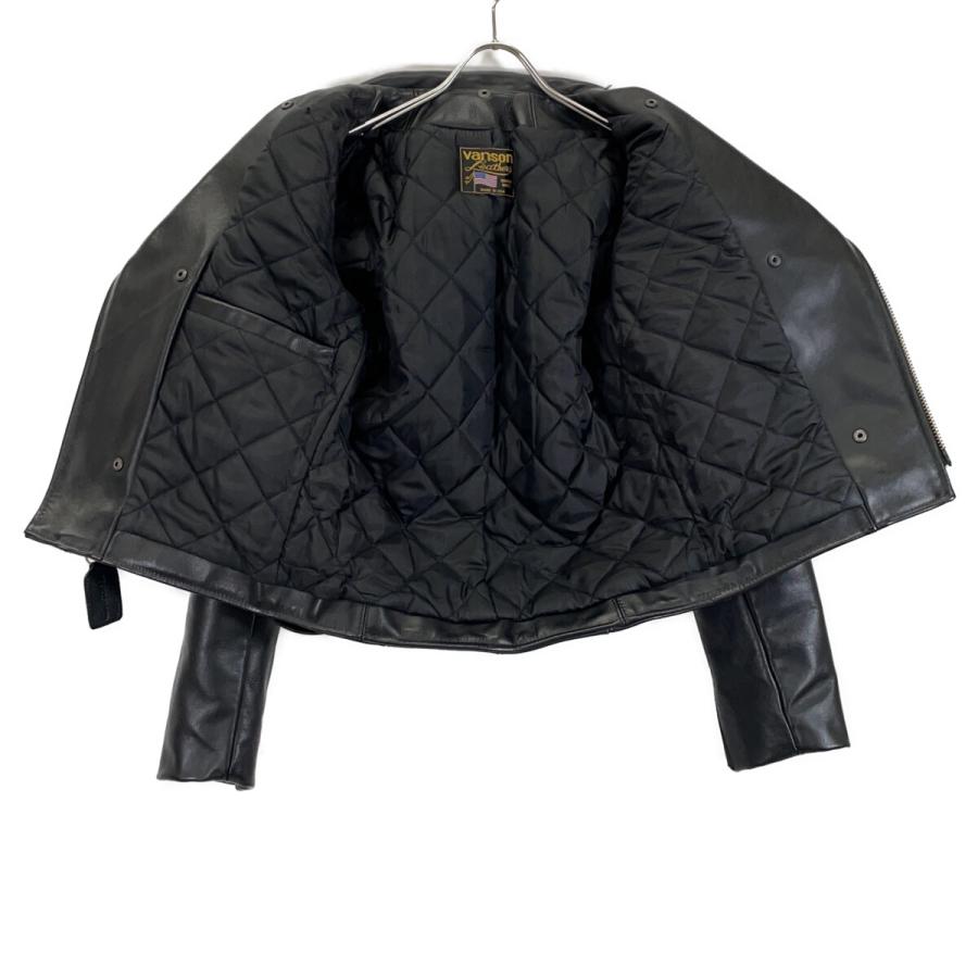 VANSON（バンソン） C2 ブラック カウハイド ダブルライダース
