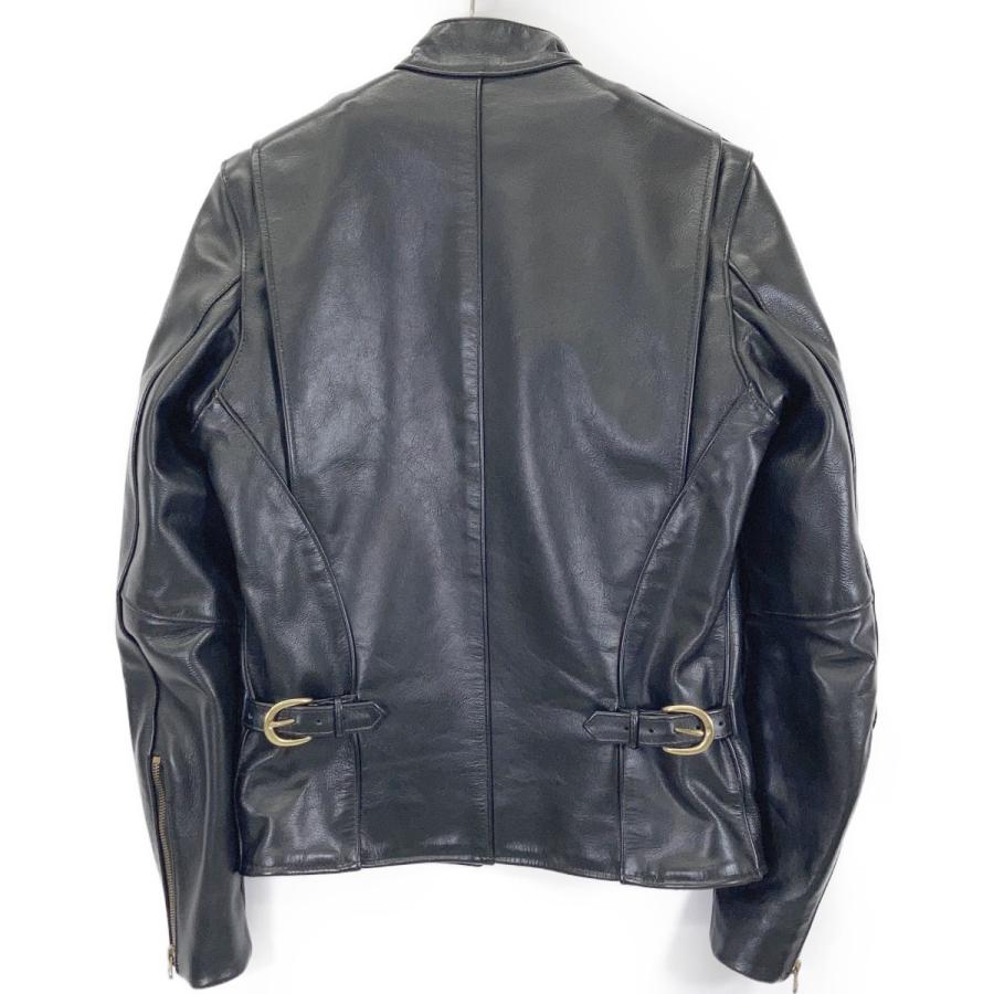 VANSON（バンソン） タイプB ブラック カウハイド シングルライダース