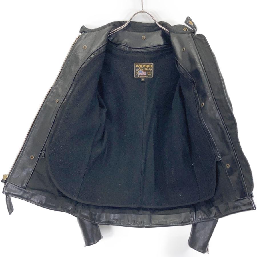 VANSON バンソン シングルライダース レザージャケット TYPE B 34 VANSON（バンソン） MODEL B SINGLE RIDERS JACKET シングル