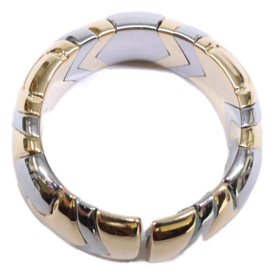 【最終価格】BVLGARI ブルガリ アルベアーレ リング750 K18 BVLGARI（ブルガリ） 750 x SS アルベアーレ リング 指輪 イエロー