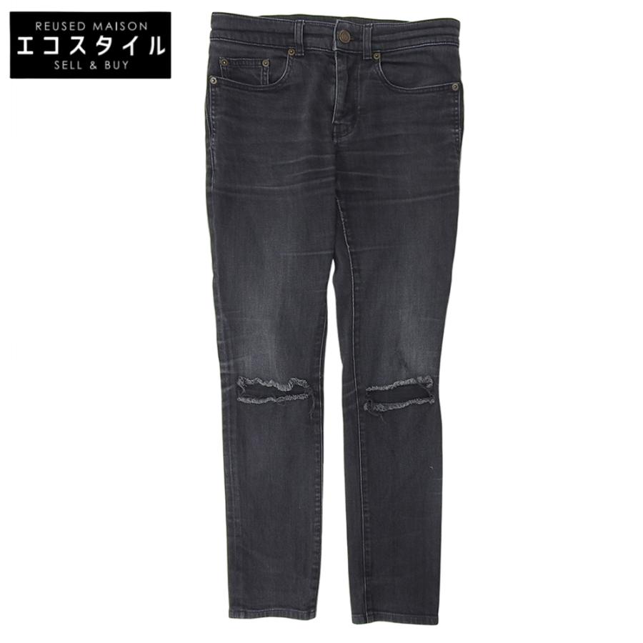 SAINT LAURENT サンローランパリ クラッシュスキニーデニム ボトムス