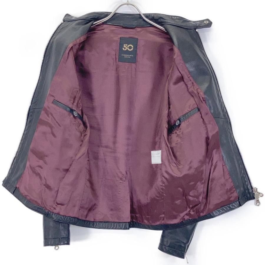 【新品未使用】チンクアンタ　CINQUANTA H-502 ライダースジャケット Sライダース 52／H―502／1／1061 | CINQUANTA (Men