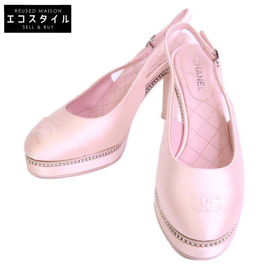 CHANEL（シャネル） 美品 23S B40062 サテン ココマーク スリング