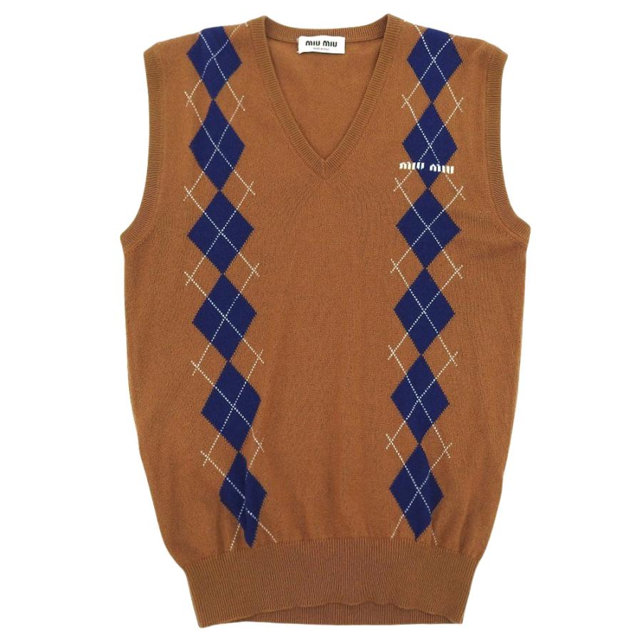 miu miu（ミュウミュウ） 美品 カシミヤ ニット ベスト レディース