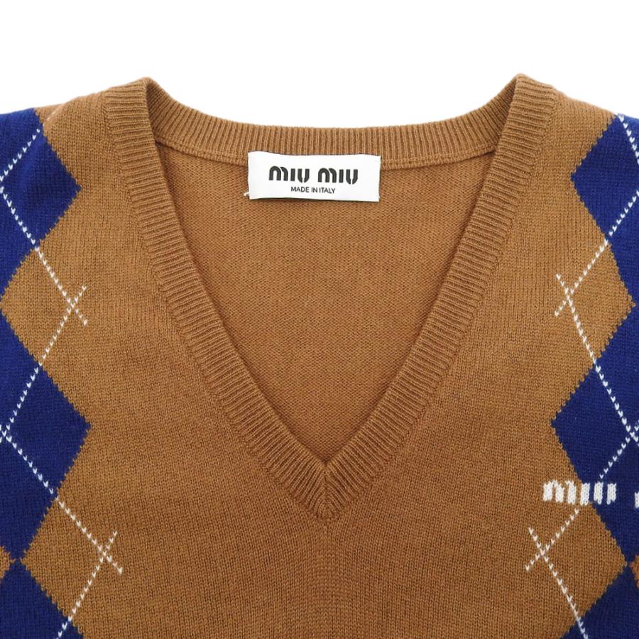 miu miu（ミュウミュウ） 美品 カシミヤ ニット ベスト レディース