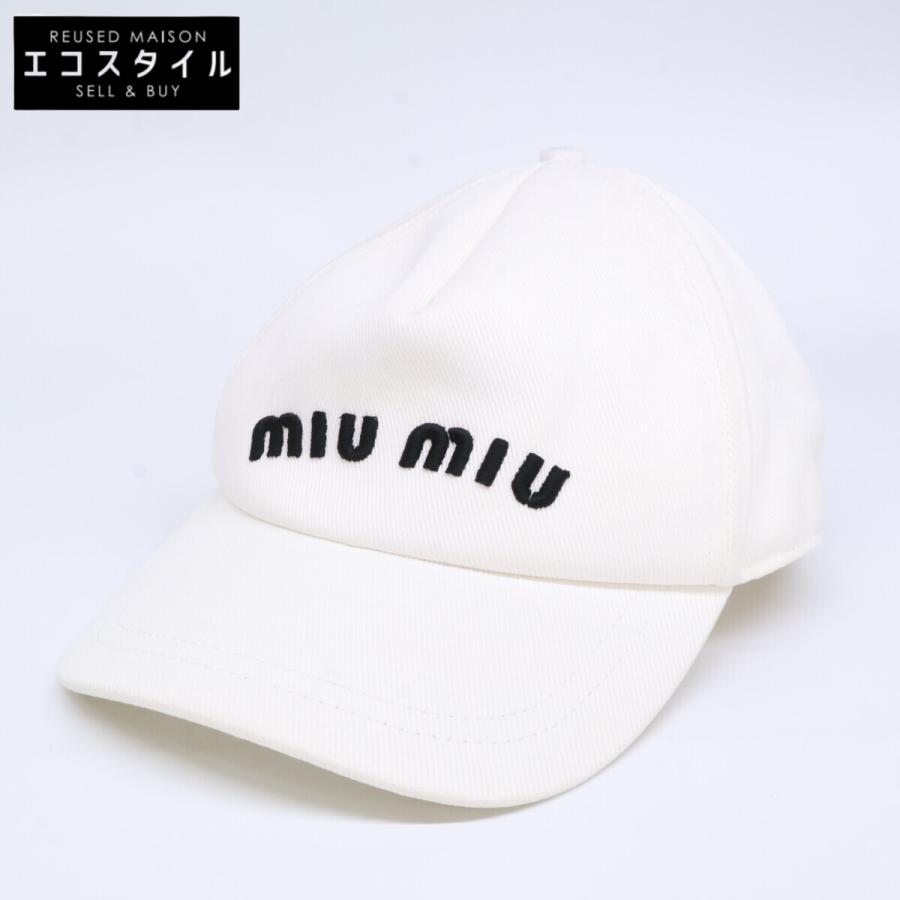 miu miu（ミュウミュウ） /国内正規 23年製 5HC179 2DXI ロゴ刺繍