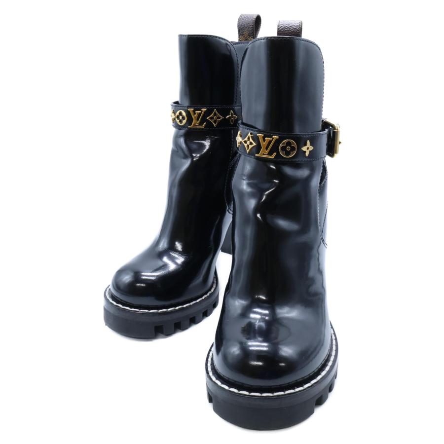 ✨極美品✨ルイヴィトン　アンクルブーツ スタートレイルライン モノグラム ルイヴィトン/ブーツ/モノグラム×黒/サイズ：37(日本サイズ23.5cmに