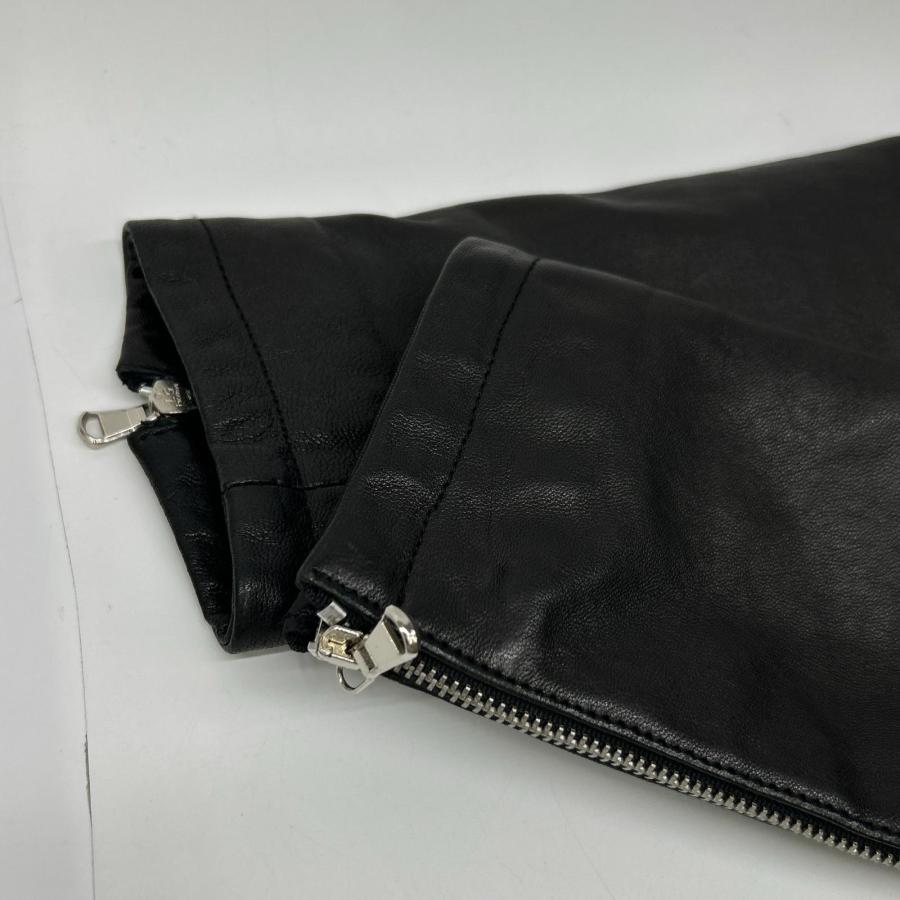 MUSHER マーシャー MMU20A4104 ブラック ラムレザー シングル
