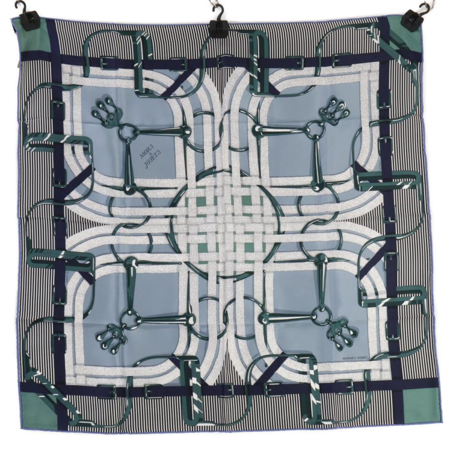 新品同様 HERMES エルメス 983419S 06 馬銜・シュミーズ シルク カレ70