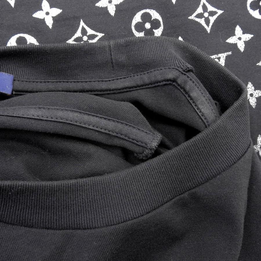 美品 ルイヴィトン Ｔシャツ 水玉 モノグラム ホワイト ブラック XS LOUIS VUITTON】【モノグラム】【イタリア製】【トップス】ルイ