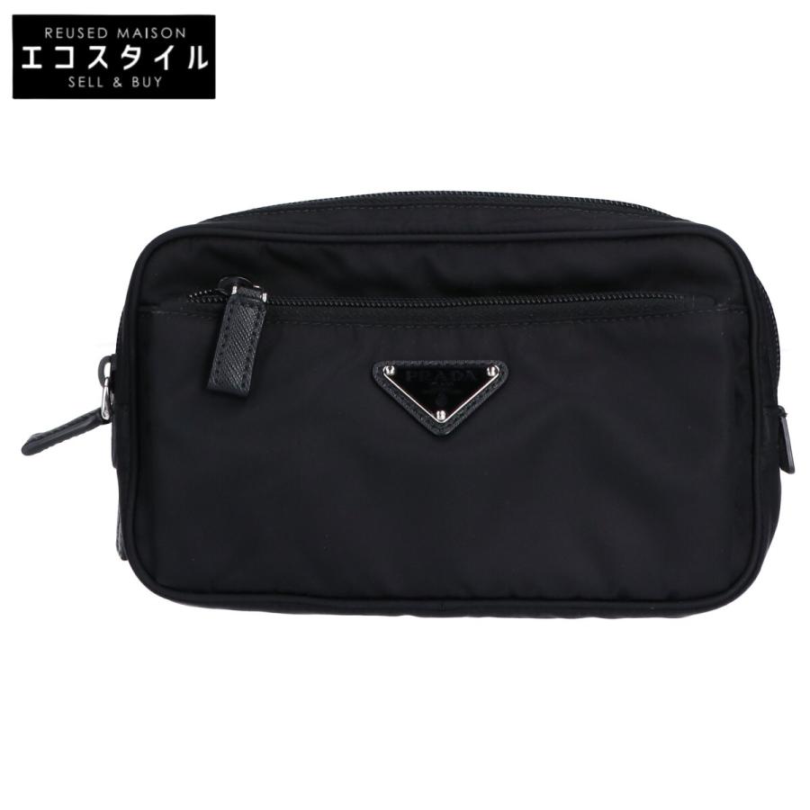 PRADA（プラダ） 2VL977 Re-Nylon x サフィアーノレザー ベルトバッグ