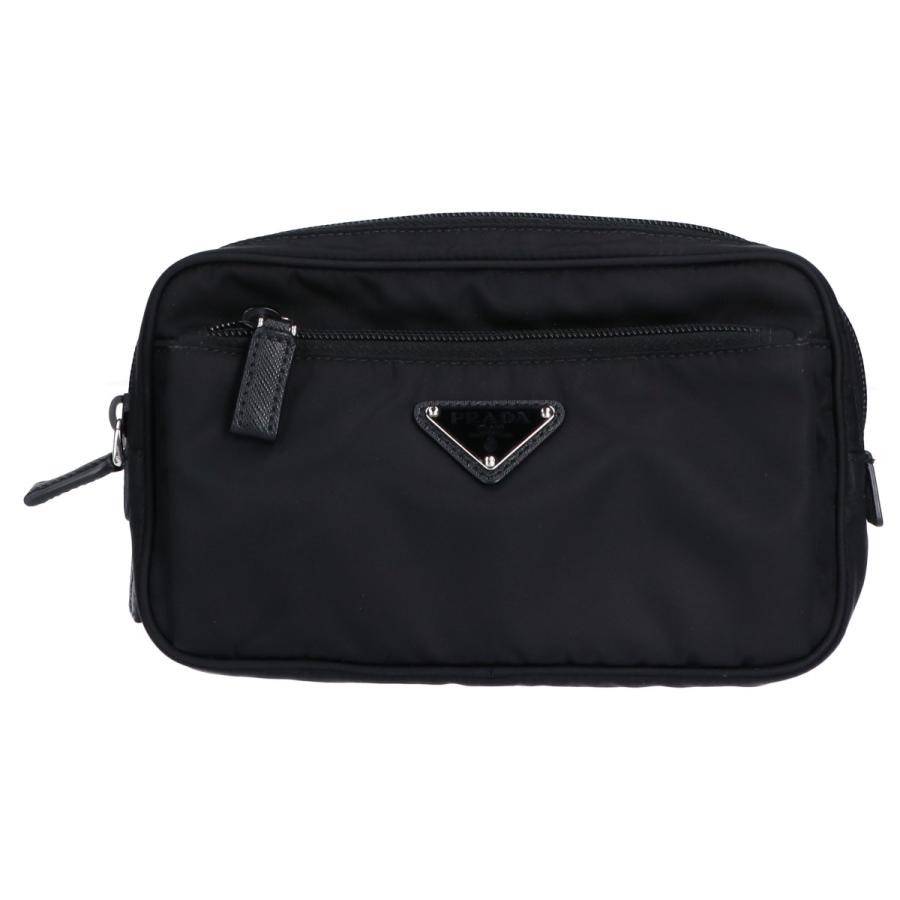 PRADA（プラダ） 2VL977 Re-Nylon x サフィアーノレザー ベルトバッグ