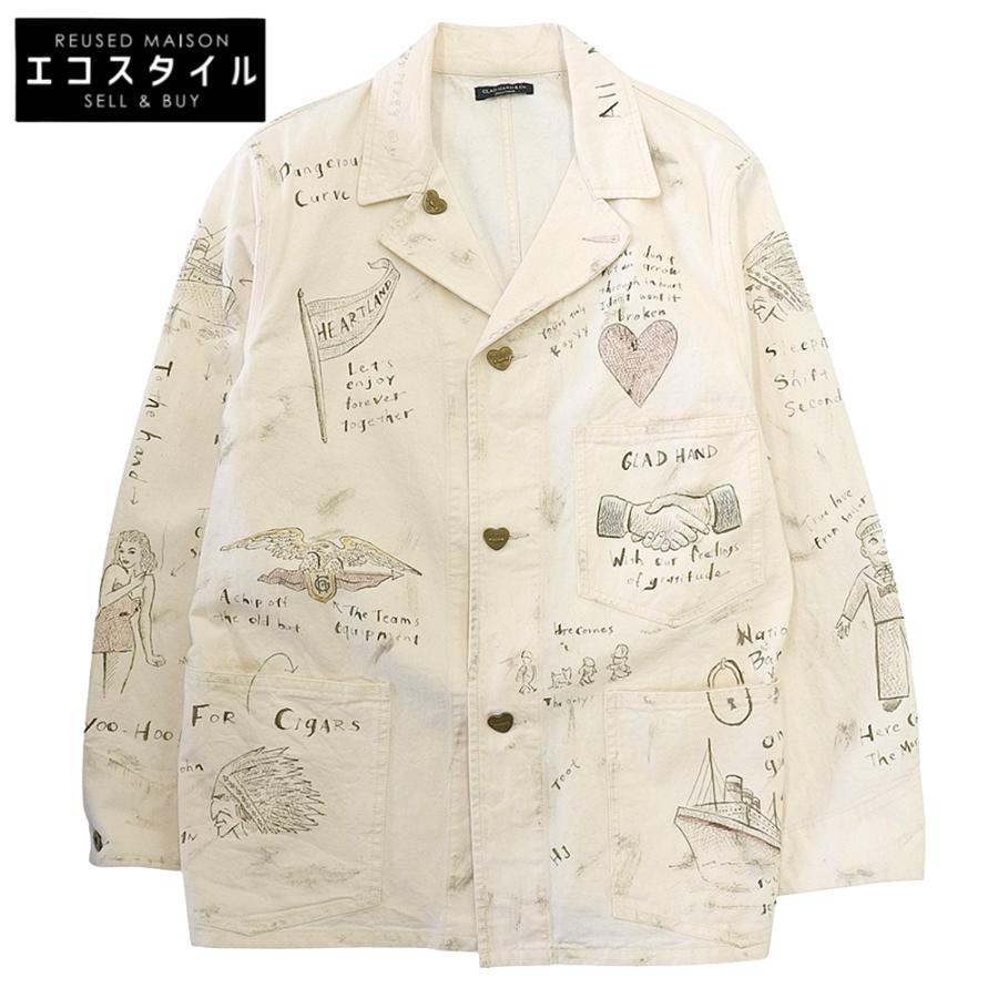 GLADHAND グラッドハンド GH-MEMBER'S JACKET 手書き風 カバーオール