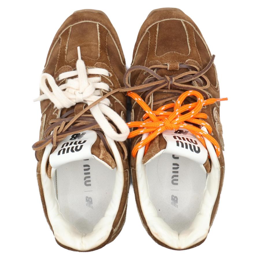Miumiuxニューバランス スニーカー ブラウン37.5 New Balance（ニューバランス） x Miu Miu 530 SL スエードxメッシュ