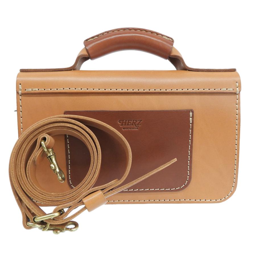 HERZ（ヘルツ） 美品 二本ベルトの2wayミニバッグ ショルダーバッグ